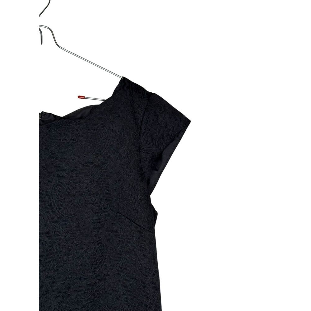 Liz Claiborne Women's Dress Overall Cap Sleeves Scalloped Neckline Pockets Sz.10 - Picture 2 of 9
